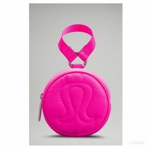 NEW Lululemon Logo Coin Pouch Pow Pink Light